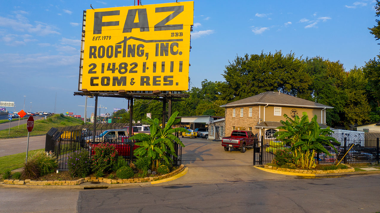 Storm damage roof repair completed by FAZ Roofing in Arlington, TX