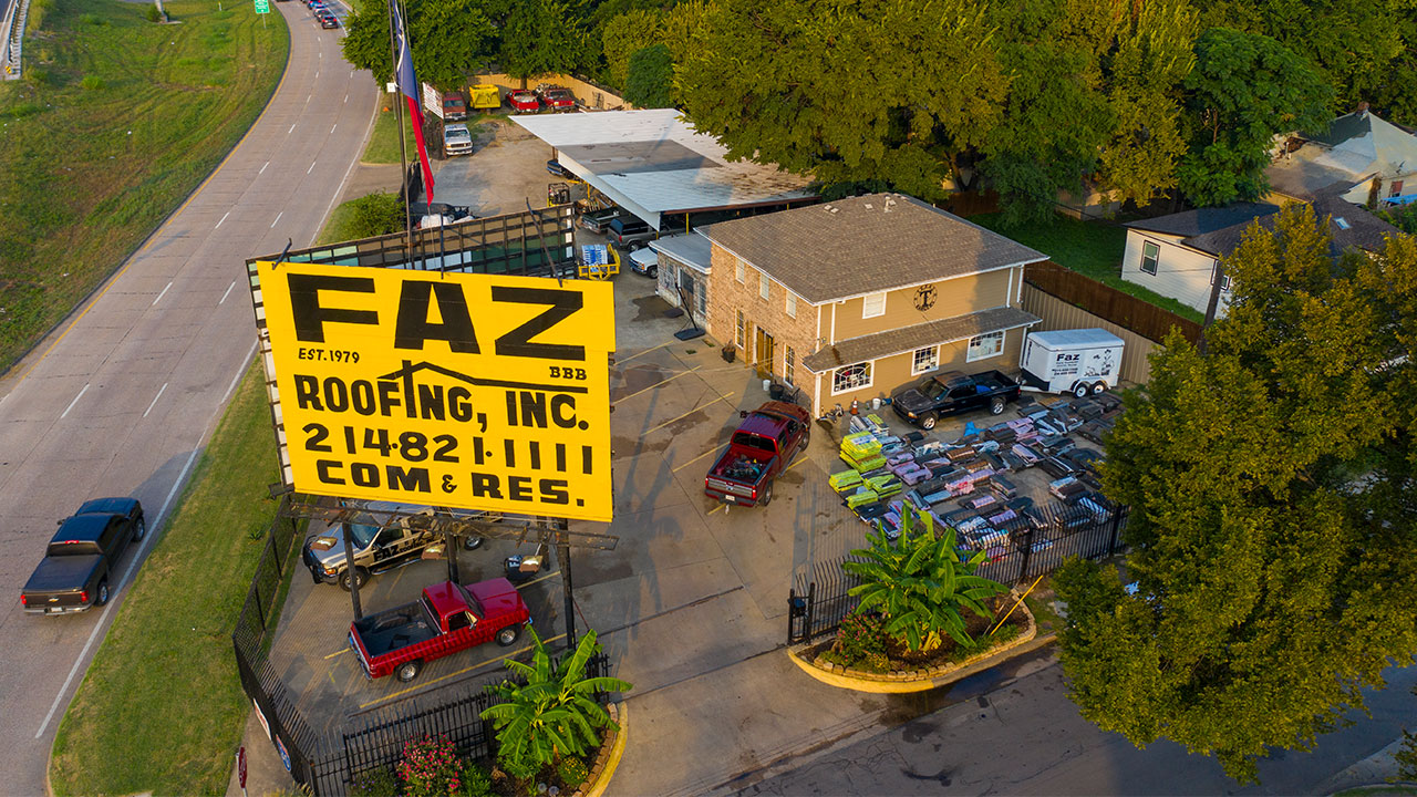 New construction roofing project for commercial building in Irving