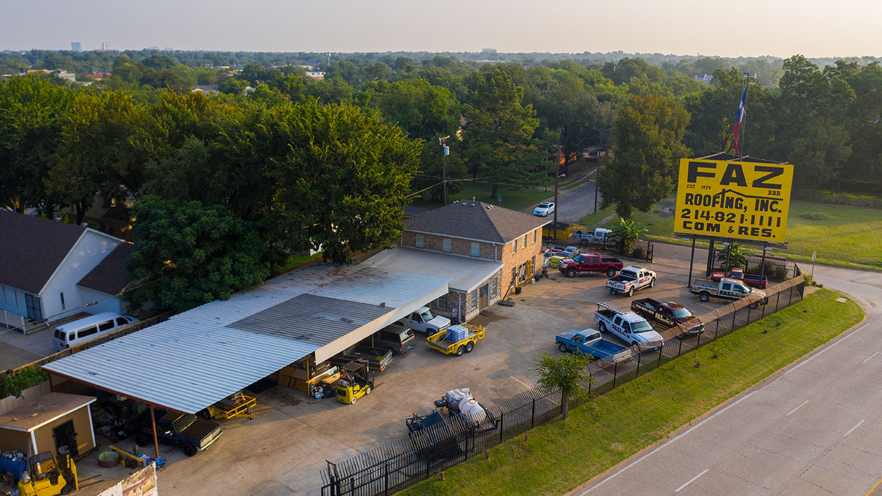 Single-ply roofing system installed on commercial property in DFW